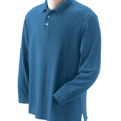 Devon & Jones Men’s  Pima Piqué Long-Sleeve Polo